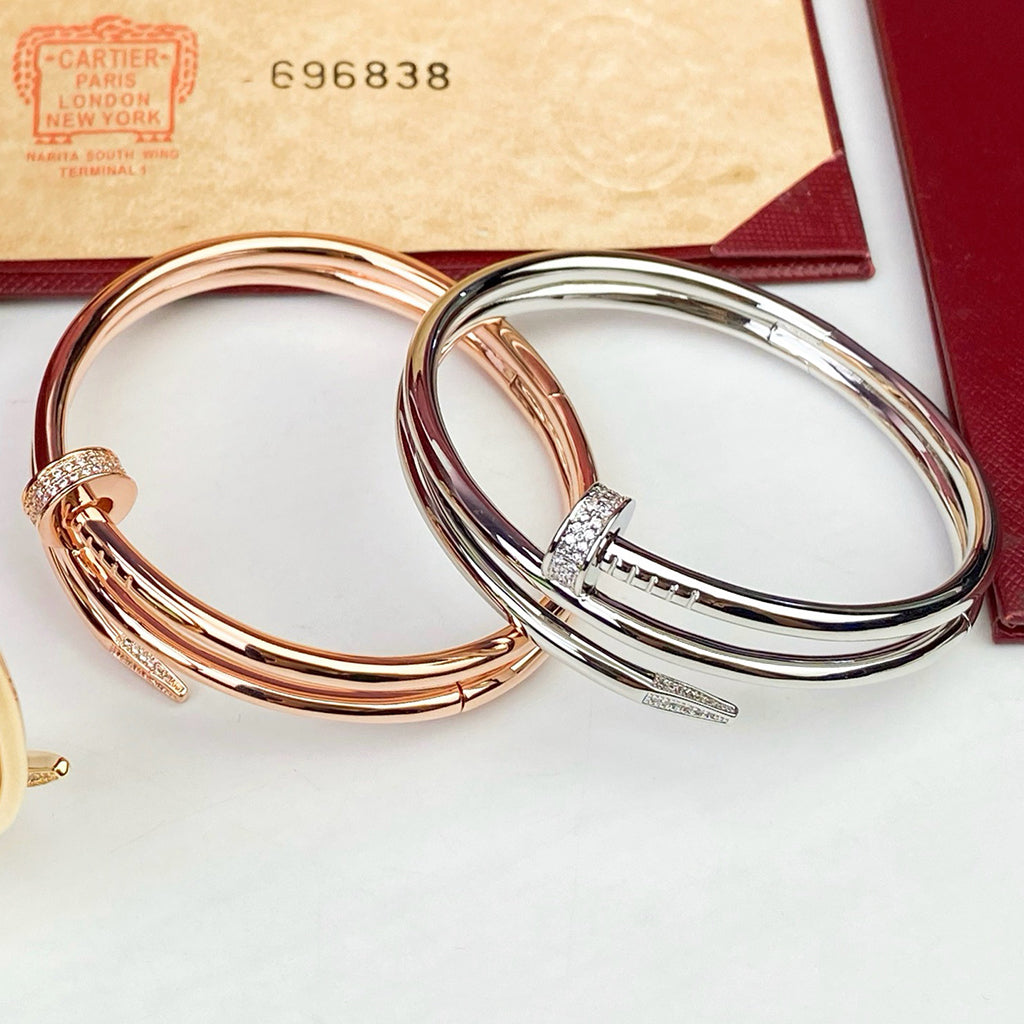 [Noble Aura jewelry]JUSTE BRACELET 3.5MM DOUBLE ROW DIAMOND