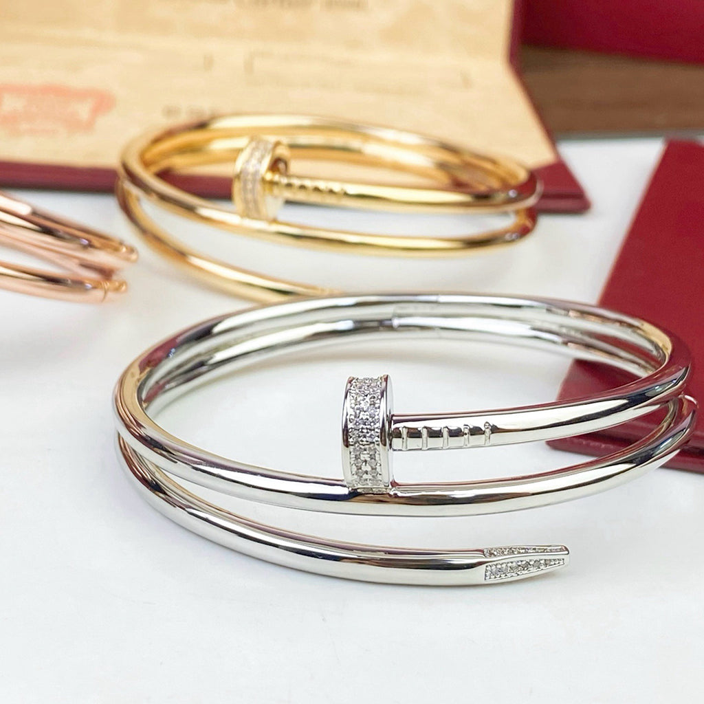 [Noble Aura jewelry]JUSTE BRACELET 3.5MM DOUBLE ROW DIAMOND