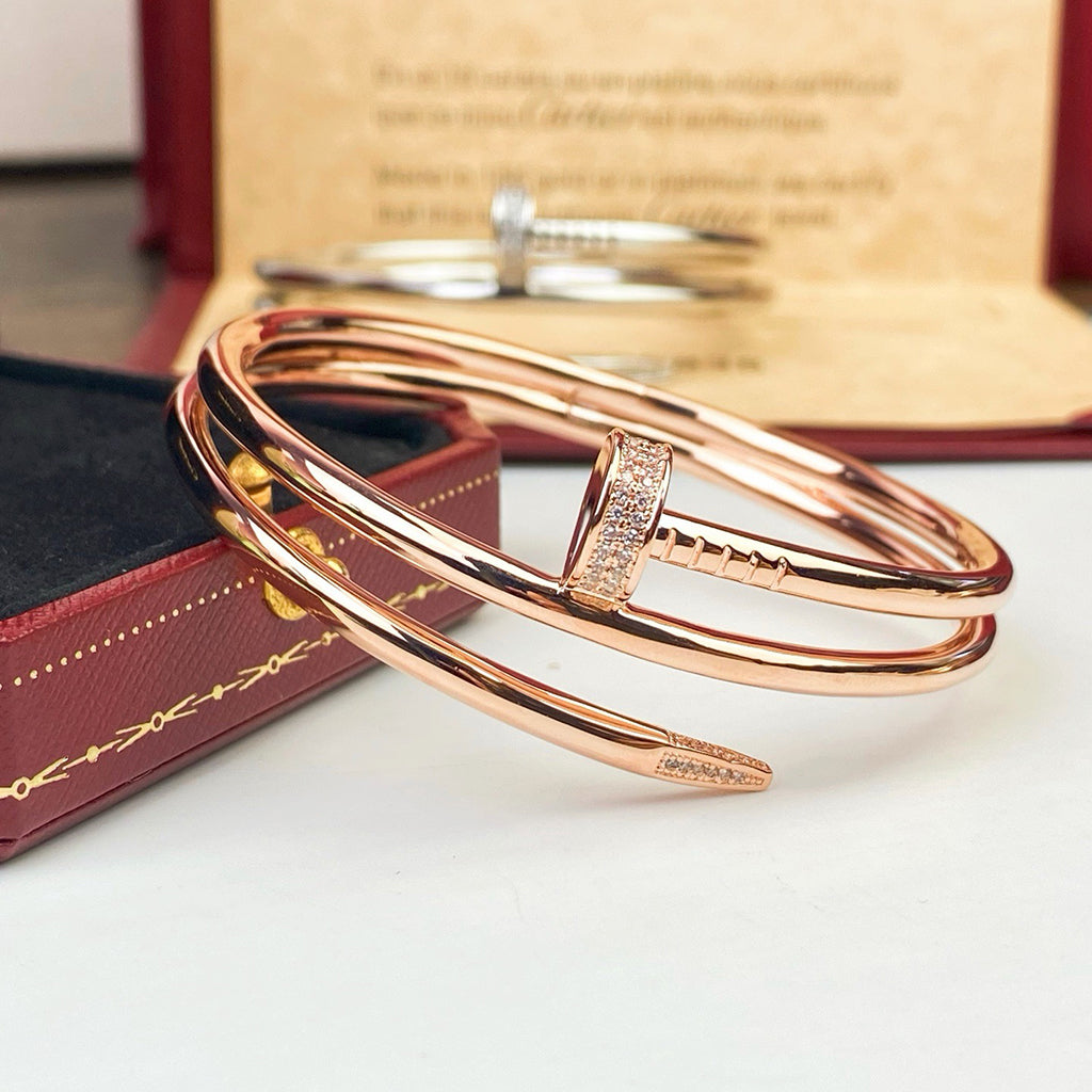 [Noble Aura jewelry]JUSTE BRACELET 3.5MM DOUBLE ROW DIAMOND