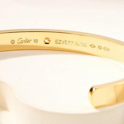 [Noble Aura jewelry]LOVE BRACELET 6.1MM 1 DIAMOND OPEN CUFF