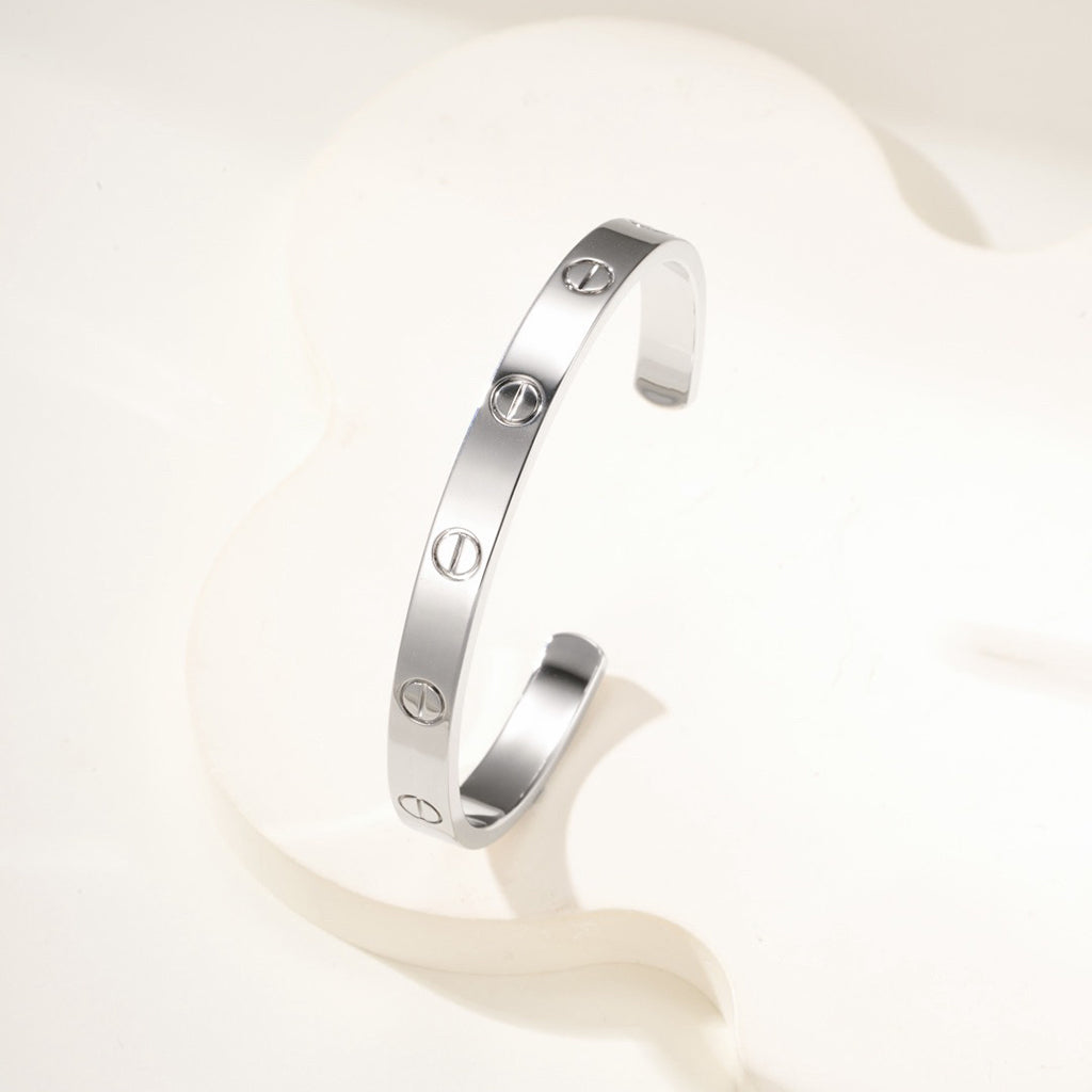 [Noble Aura jewelry]LOVE BRACELET 6.1MM OPEN CUFF