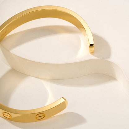 [Noble Aura jewelry]LOVE BRACELET 6.1MM OPEN CUFF