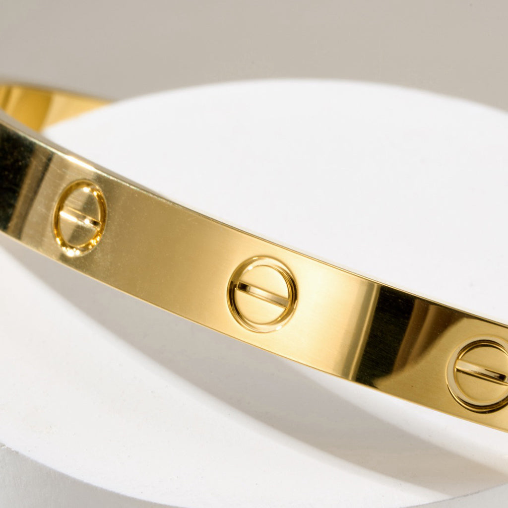 [Noble Aura jewelry]LOVE BRACELET 6.1MM OPEN CUFF
