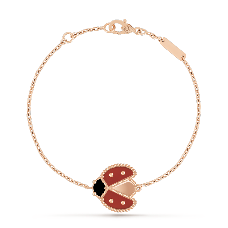 [Noble Aura jewelry]LUCKY SPRING 1 MOTIF PINK GOLD BRACELET