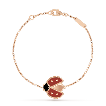 [Noble Aura jewelry]LUCKY SPRING 1 MOTIF PINK GOLD BRACELET