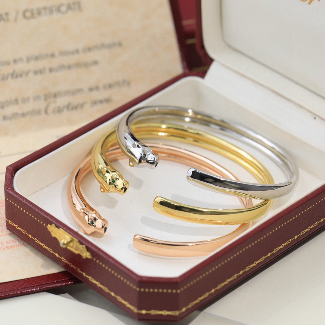 [Noble Aura jewelry]PANTHERE OPEN BRACELET