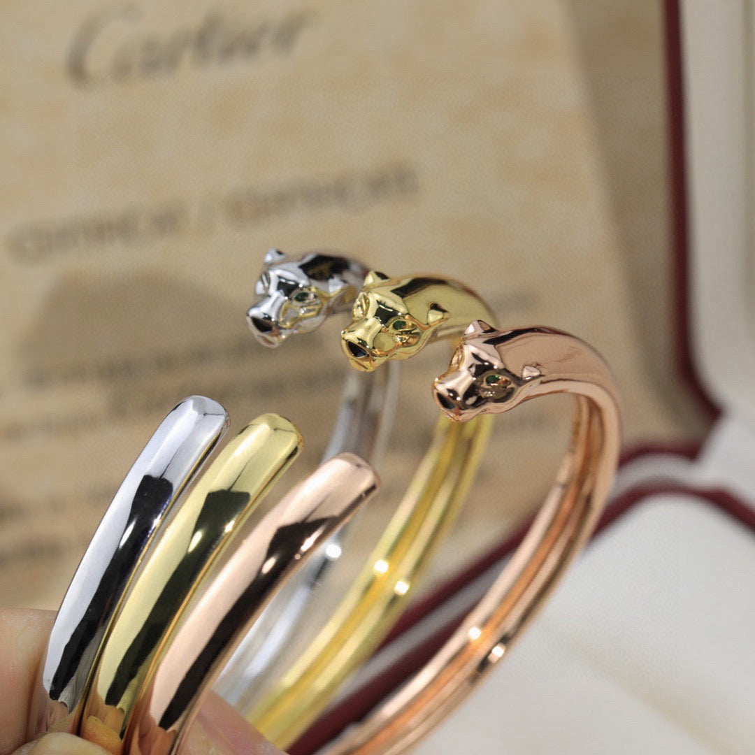 [Noble Aura jewelry]PANTHERE OPEN BRACELET