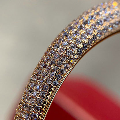 [Noble Aura jewelry]PANTHERE HALF DIAMOND OPEN BRACELET