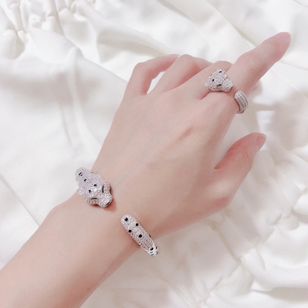 [Noble Aura jewelry]PANTHERE BIG BRACELET DIAMONDS