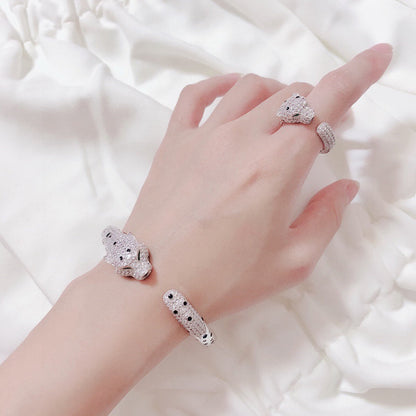 [Noble Aura jewelry]PANTHERE BIG BRACELET DIAMONDS