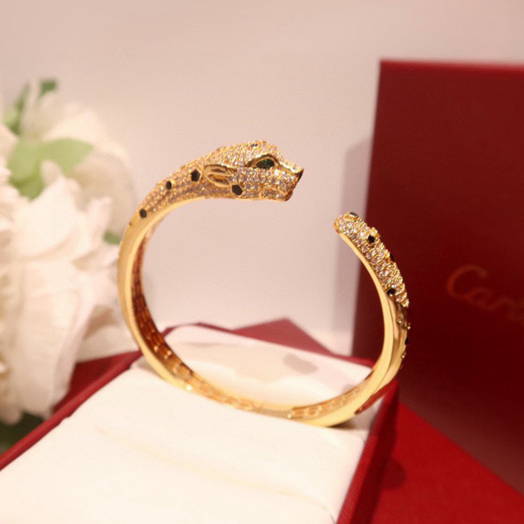 [Noble Aura jewelry]PANTHERE BIG BRACELET DIAMONDS