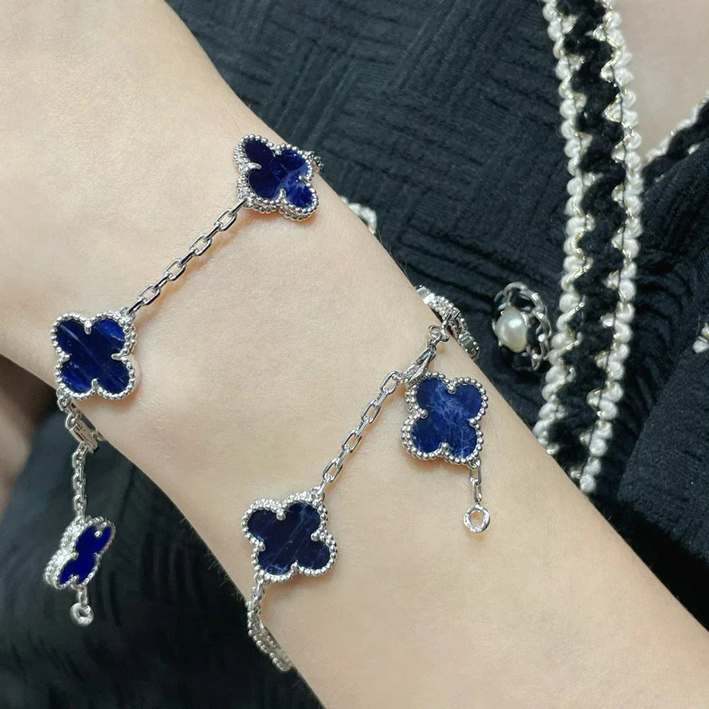 [Noble Aura jewelry]CLOVER 5 MOTIF PIETERSITE BRACELET COLLECTION