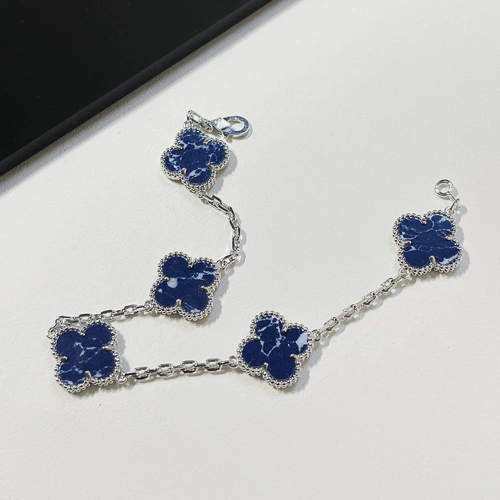 [Noble Aura jewelry]CLOVER 5 MOTIF PIETERSITE BRACELET COLLECTION