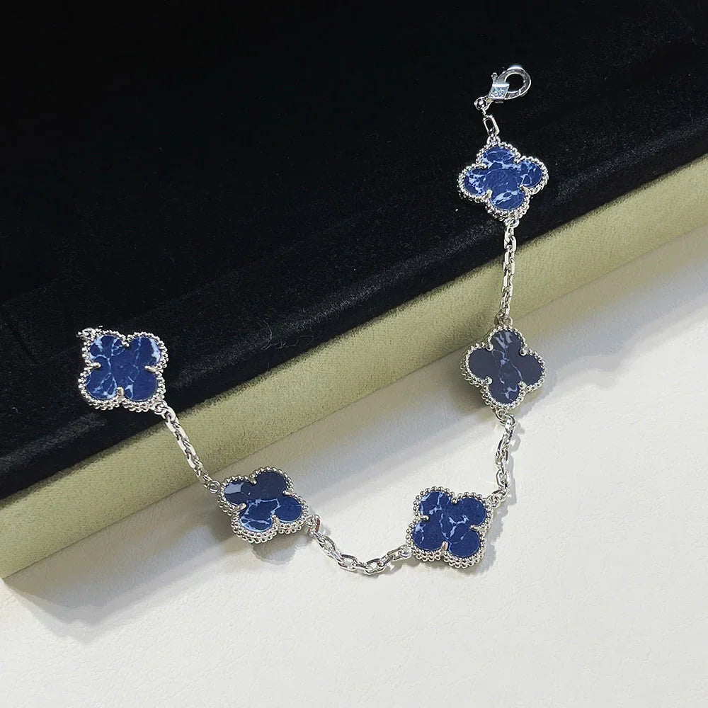 [Noble Aura jewelry]CLOVER 5 MOTIF PIETERSITE BRACELET COLLECTION