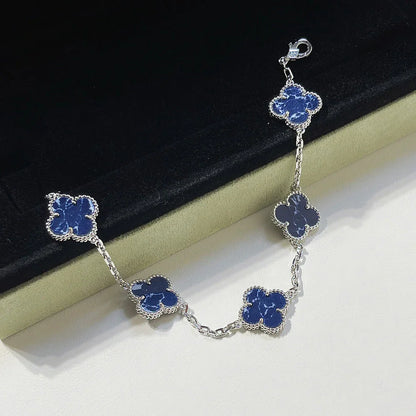 [Noble Aura jewelry]CLOVER 5 MOTIF PIETERSITE BRACELET COLLECTION