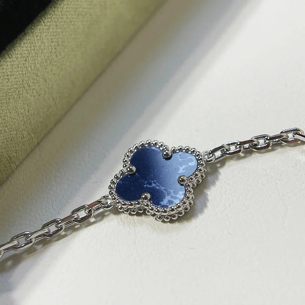 [Noble Aura jewelry]CLOVER 5 MOTIF PIETERSITE BRACELET COLLECTION