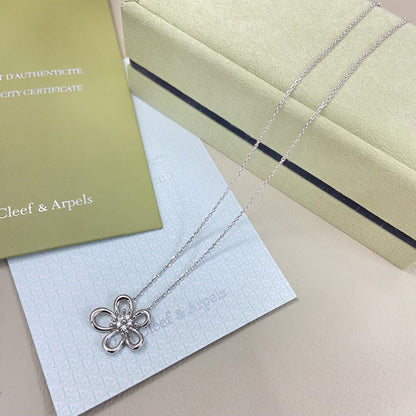 [Noble Aura jewelry]FLOWERLACE NECKLACE 5 DIAMONDS
