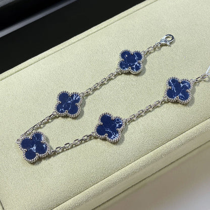 [Noble Aura jewelry]CLOVER 5 MOTIF PIETERSITE BRACELET COLLECTION