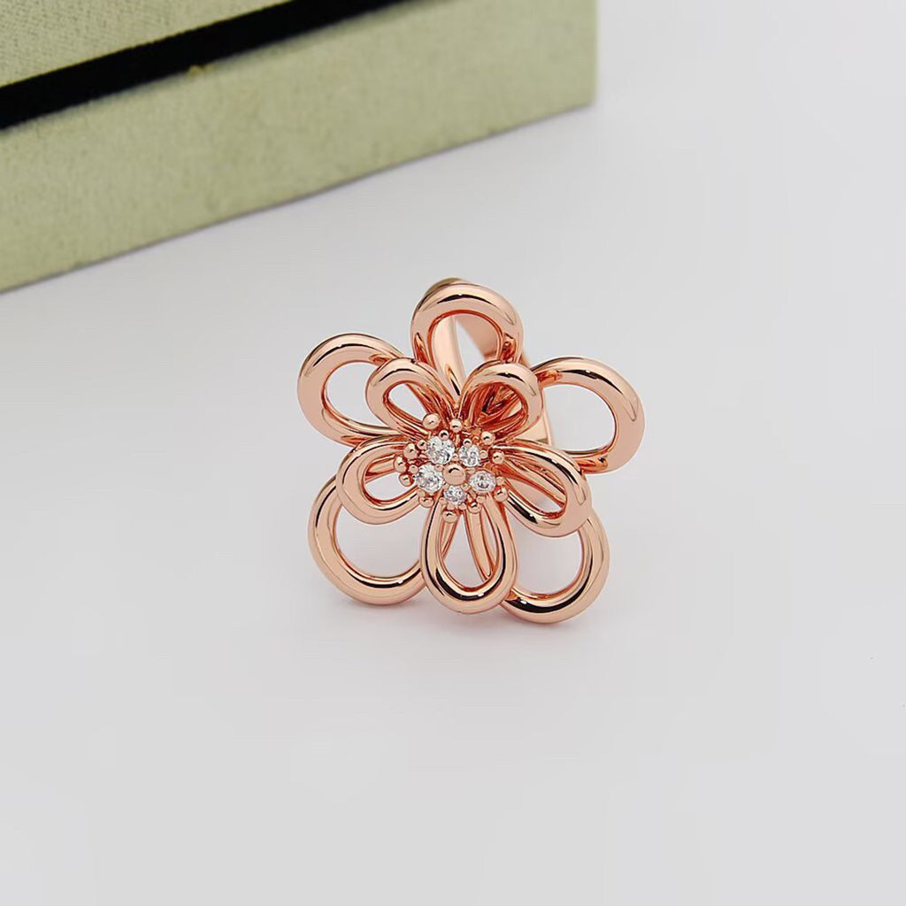 [Noble Aura jewelry] FLOWERLACE RING 5 DIAMONDS