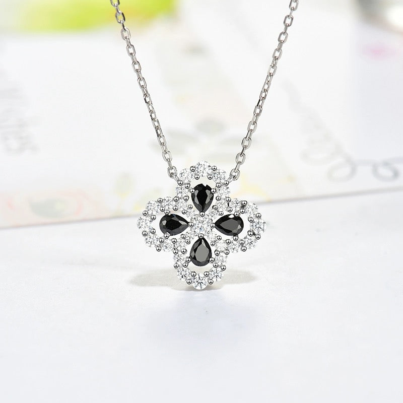 [Noble Aura jewelry]LOOP NECKLACE FULL MOTIF DIAMOND 16MM MULTIPLE COLORS