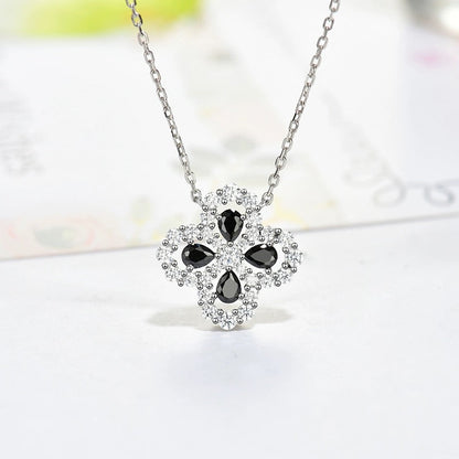 [Noble Aura jewelry]LOOP NECKLACE FULL MOTIF DIAMOND 16MM MULTIPLE COLORS