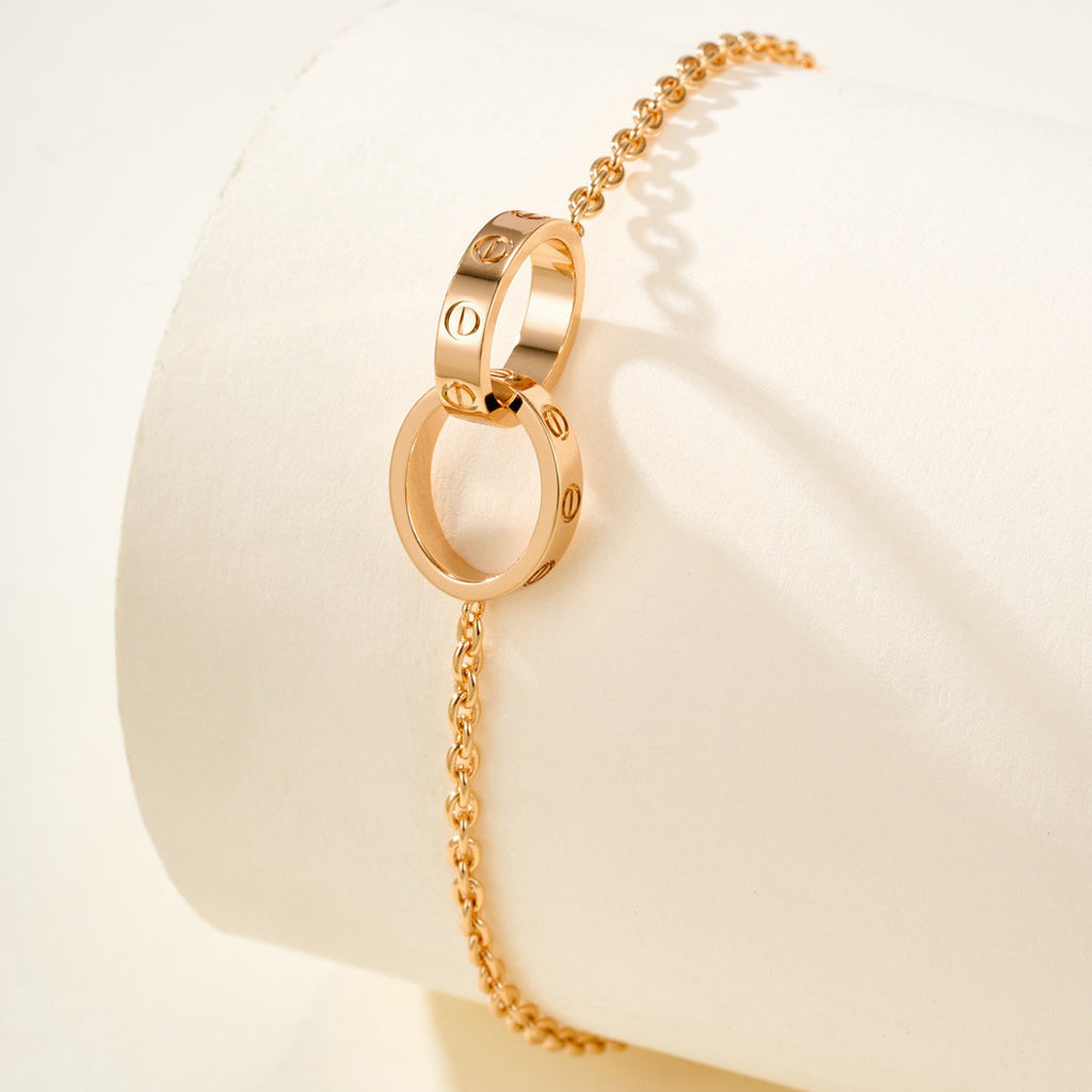[Noble Aura jewelry]LOVE BRACELET DOUBLE RING