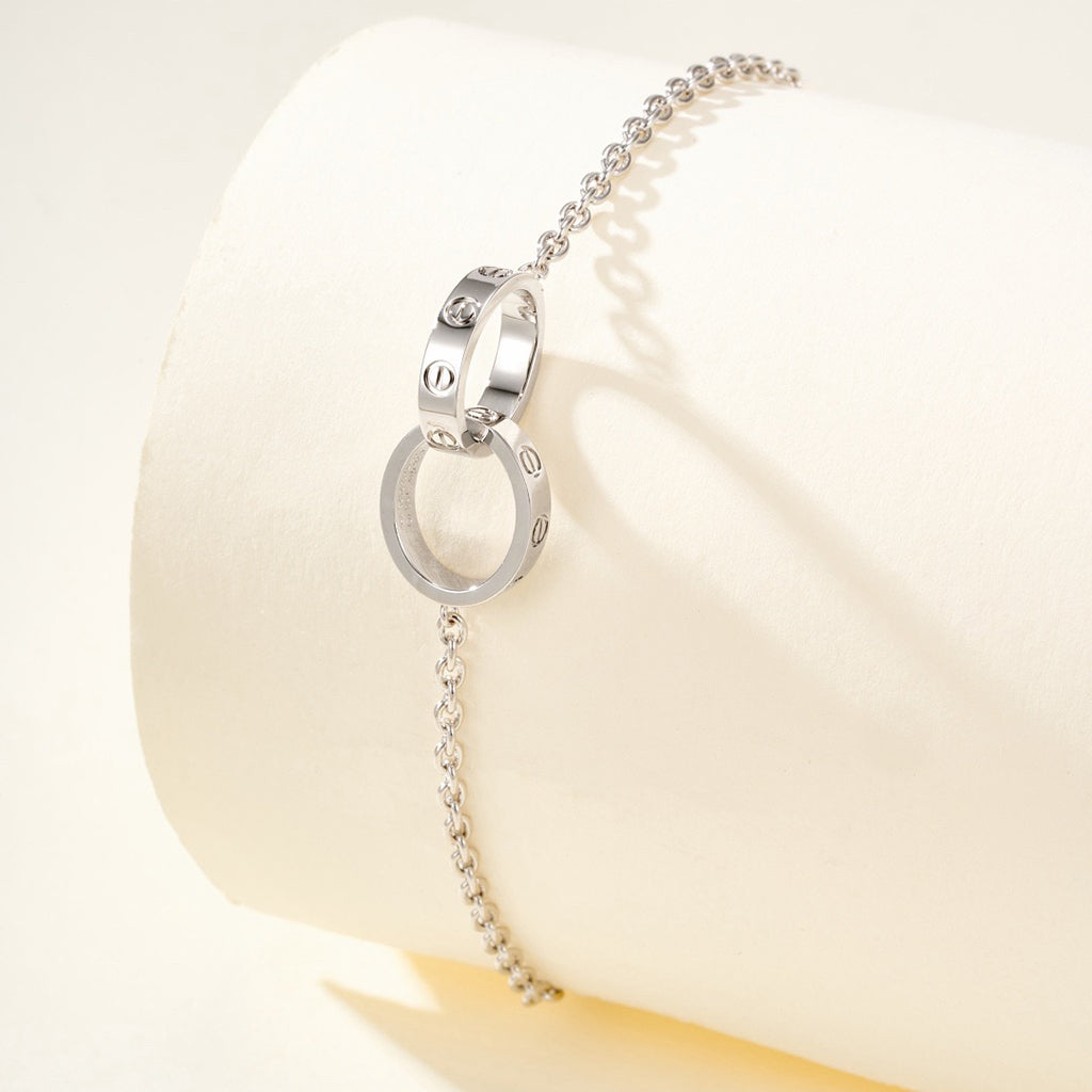 [Noble Aura jewelry]LOVE BRACELET DOUBLE RING
