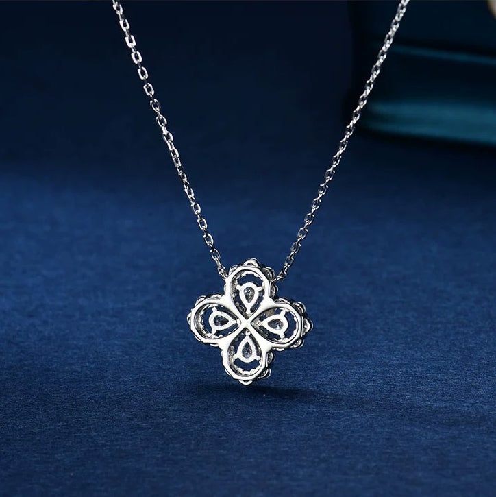[Noble Aura jewelry]LOOP NECKLACE FULL MOTIF DIAMOND 16MM MULTIPLE COLORS
