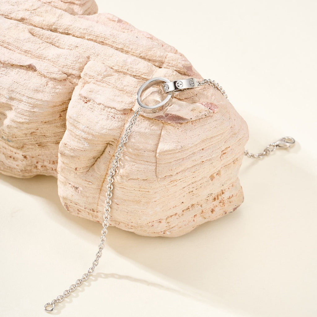 [Noble Aura jewelry]LOVE BRACELET DOUBLE RING