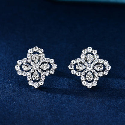 [Noble Aura jewelry]LOOP EARRINGS FULL MOTIF DIAMOND 16MM