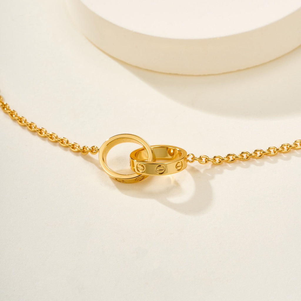 [Noble Aura jewelry]LOVE BRACELET DOUBLE RING