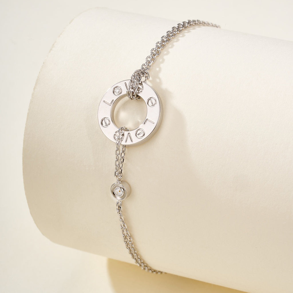 [Noble Aura jewelry]LOVE BRACELET 2 DIAMOND