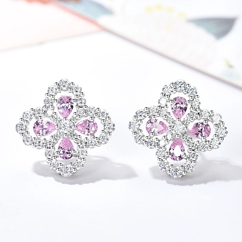 [Noble Aura jewelry]LOOP EARRINGS FULL MOTIF DIAMOND 16MM