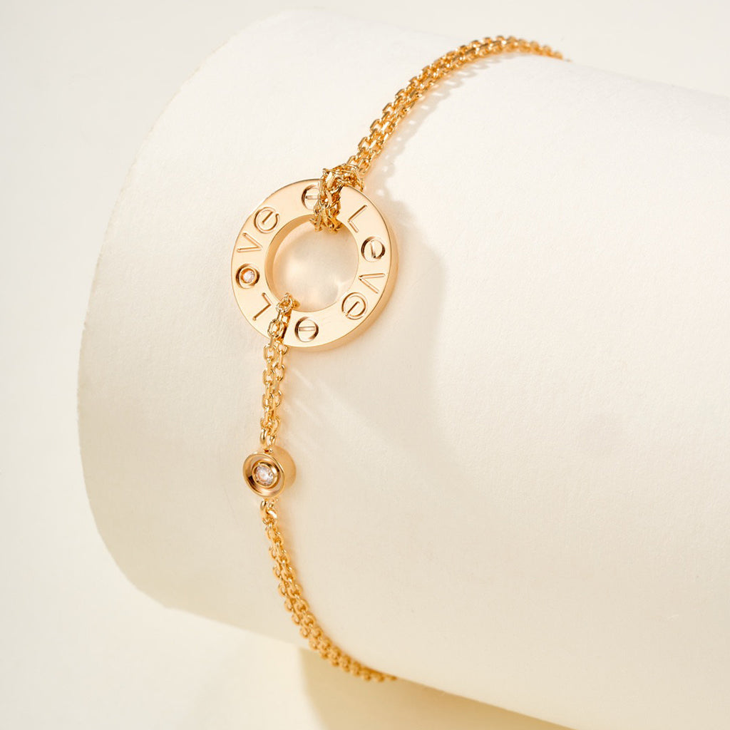 [Noble Aura jewelry]LOVE BRACELET 2 DIAMOND