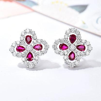 [Noble Aura jewelry]LOOP EARRINGS FULL MOTIF DIAMOND 16MM