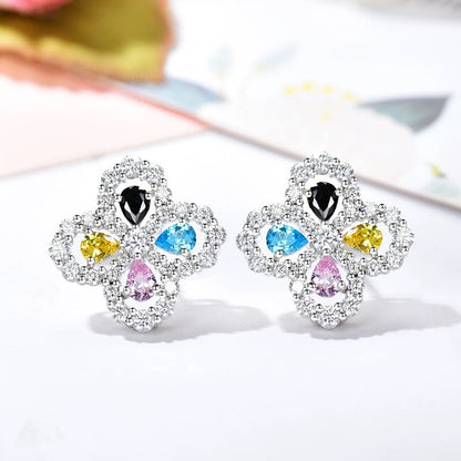 [Noble Aura jewelry]LOOP EARRINGS FULL MOTIF DIAMOND 16MM