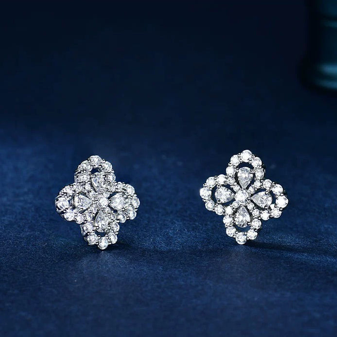 [Noble Aura jewelry]LOOP EARRINGS FULL MOTIF DIAMOND 16MM