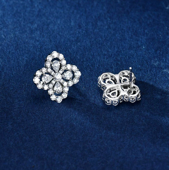 [Noble Aura jewelry]LOOP EARRINGS FULL MOTIF DIAMOND 16MM
