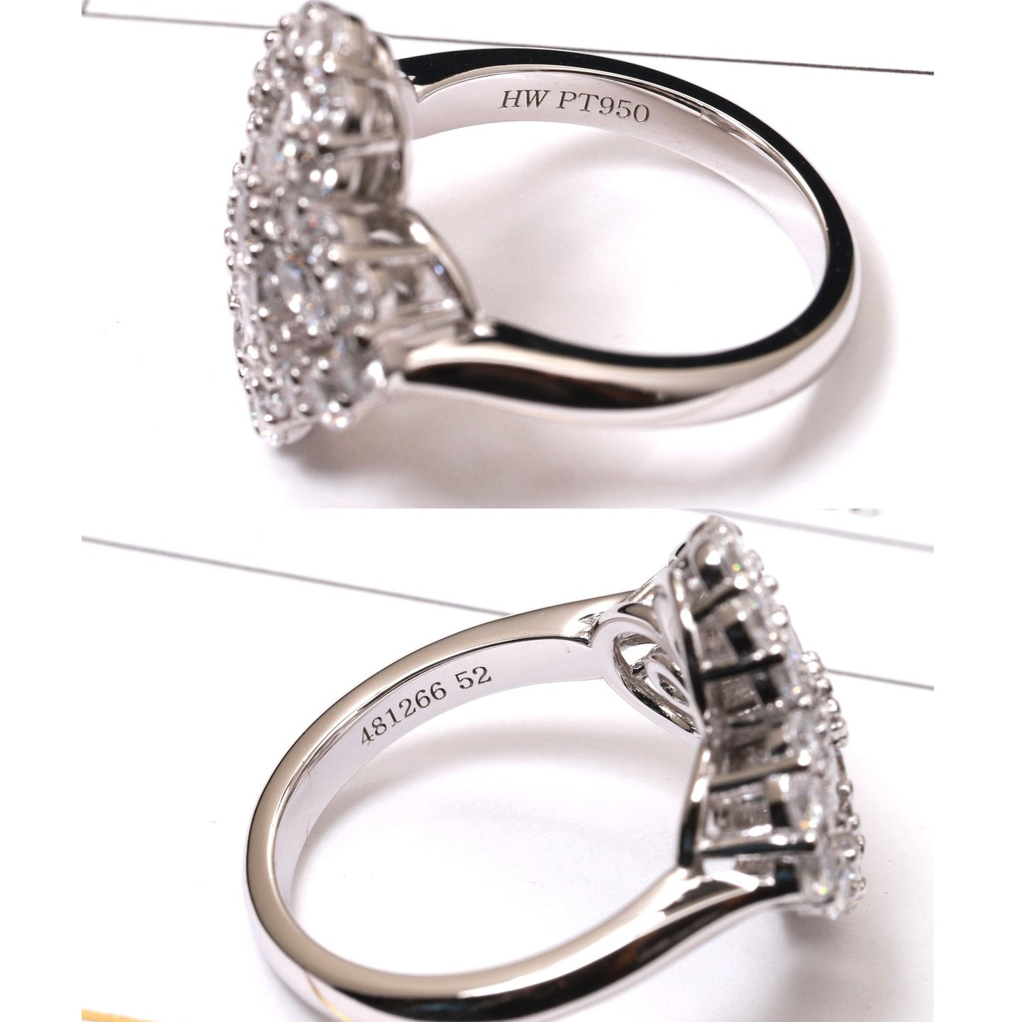 [Noble Aura jewelry]LOOP RING FULL MOTIF DIAMOND 16MM SILVE