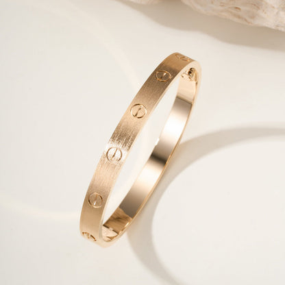 [Noble Aura jewelry]LOVE BRACELET 6.1MM BRUSHED