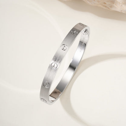 [Noble Aura jewelry]LOVE BRACELET 6.1MM BRUSHED