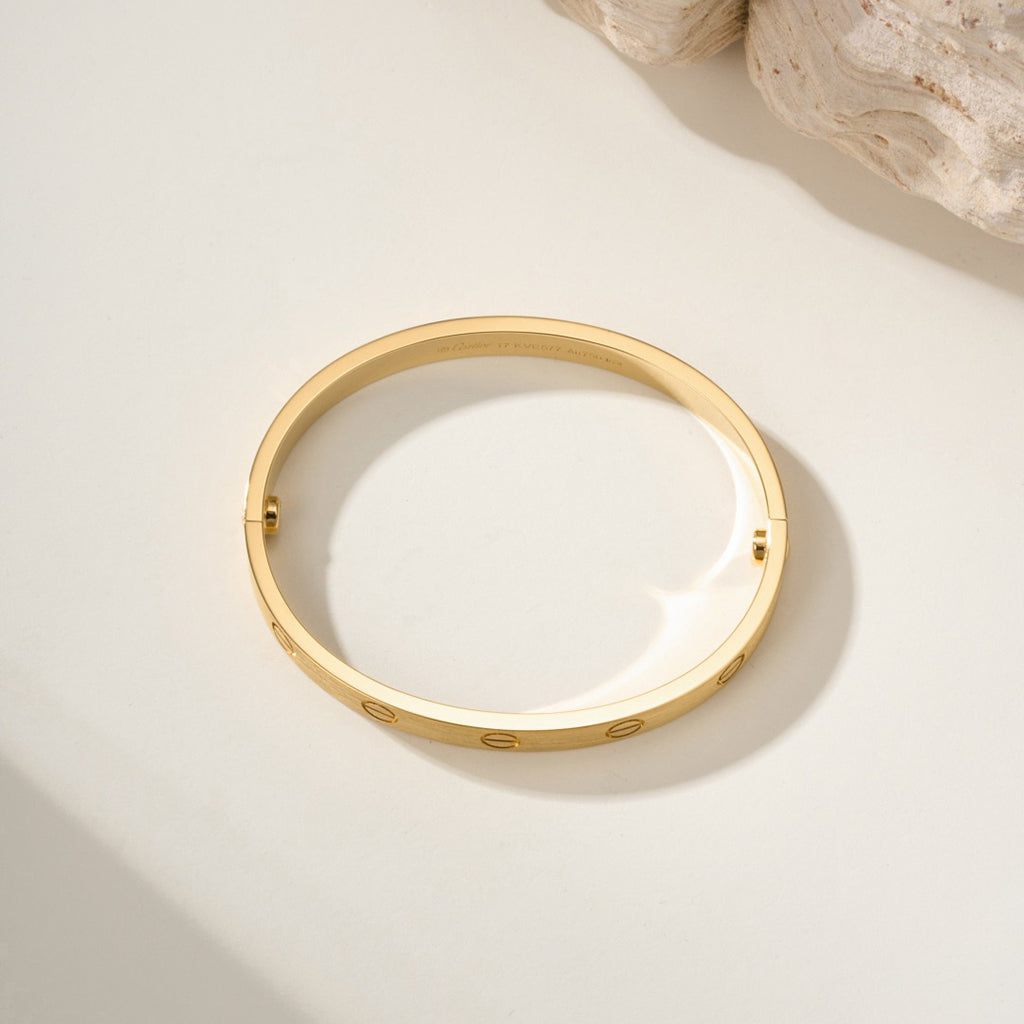 [Noble Aura jewelry]LOVE BRACELET 6.1MM BRUSHED