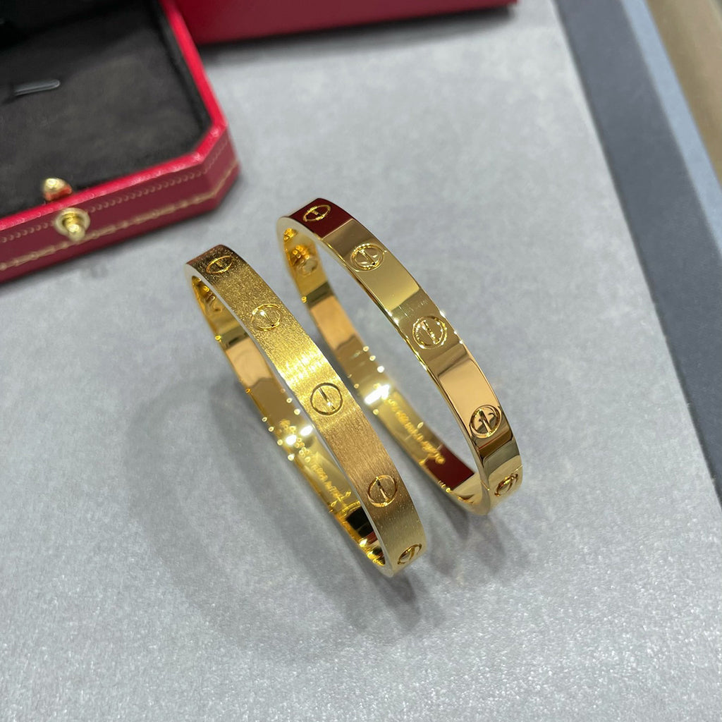 [Noble Aura jewelry]LOVE BRACELET 6.1MM BRUSHED