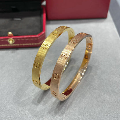 [Noble Aura jewelry]LOVE BRACELET 6.1MM BRUSHED
