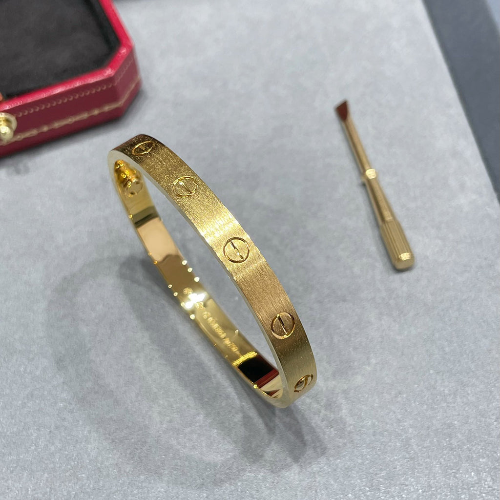 [Noble Aura jewelry]LOVE BRACELET 6.1MM BRUSHED