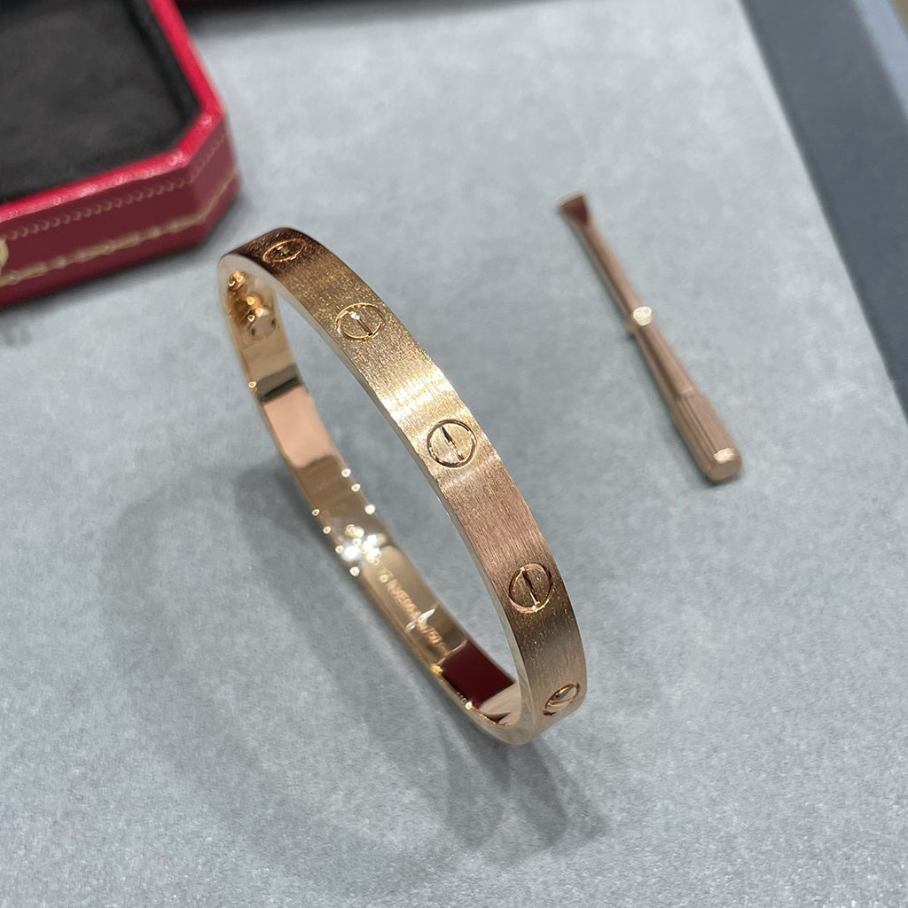 [Noble Aura jewelry]LOVE BRACELET 6.1MM BRUSHED