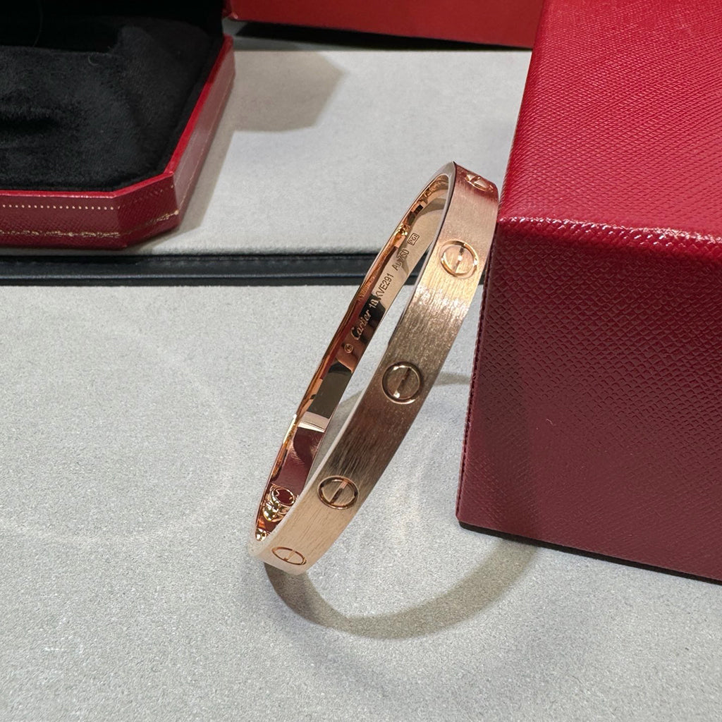 [Noble Aura jewelry]LOVE BRACELET 6.1MM BRUSHED