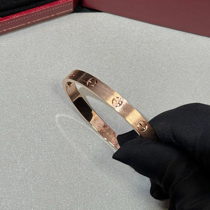 [Noble Aura jewelry]LOVE BRACELET 6.1MM BRUSHED