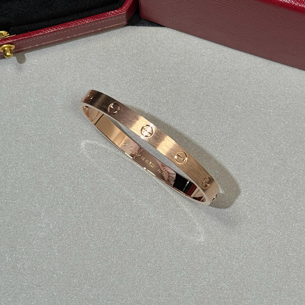 [Noble Aura jewelry]LOVE BRACELET 6.1MM BRUSHED
