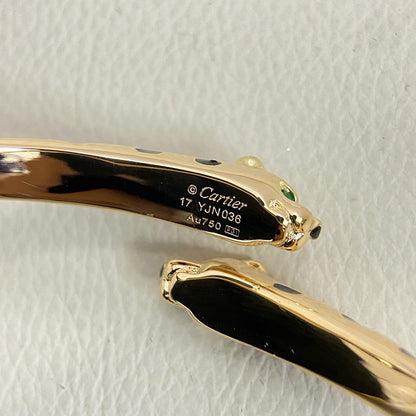 [Noble Aura jewelry]PANTHERE DOUBLE HEADED OPEN BRACELET